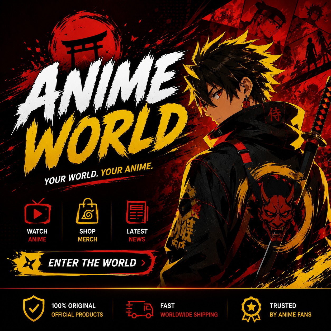 Anime World website project