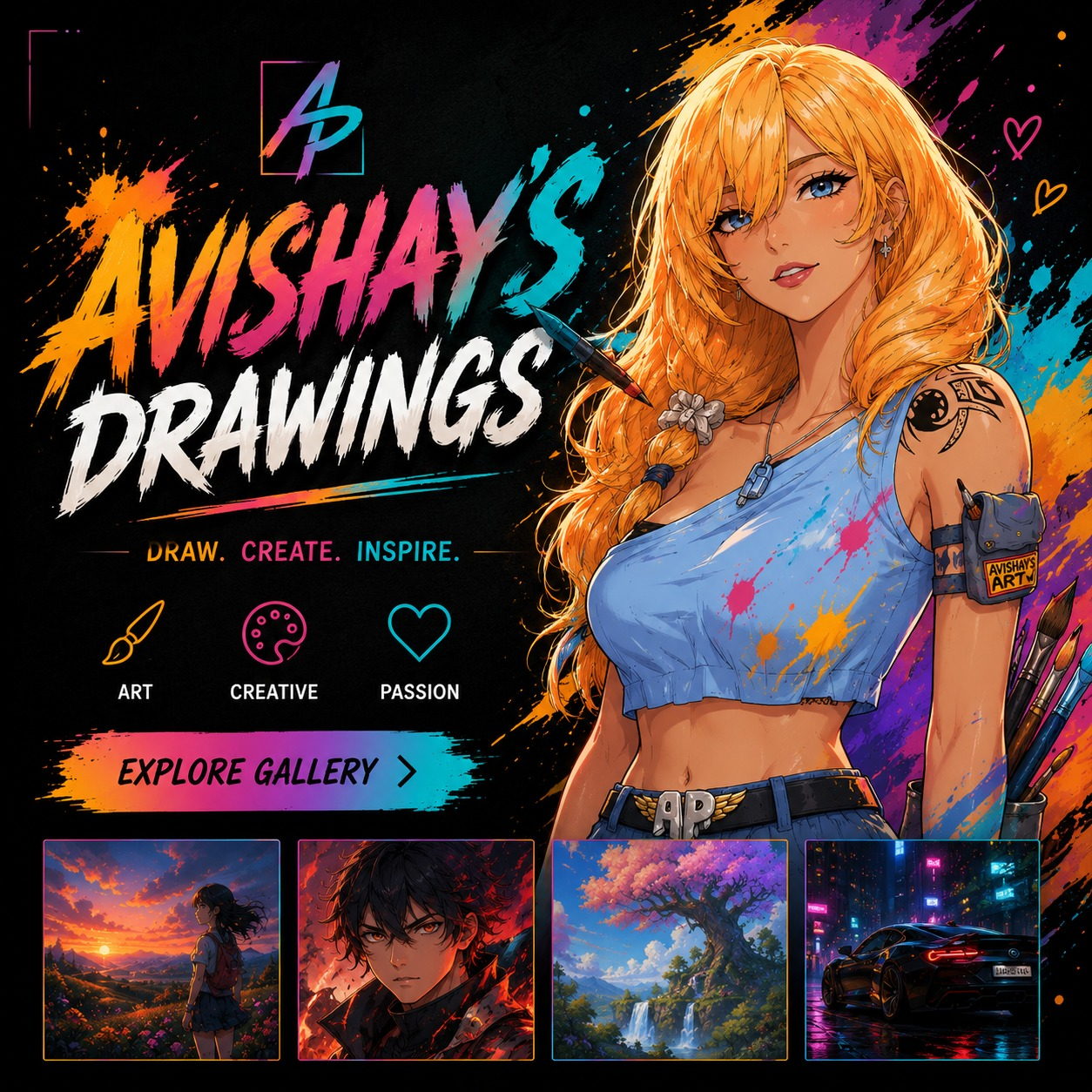 Avishay's Drawings website project