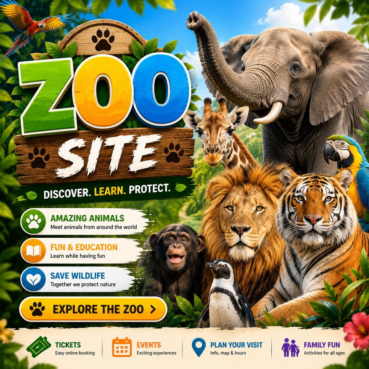 Zoo website project